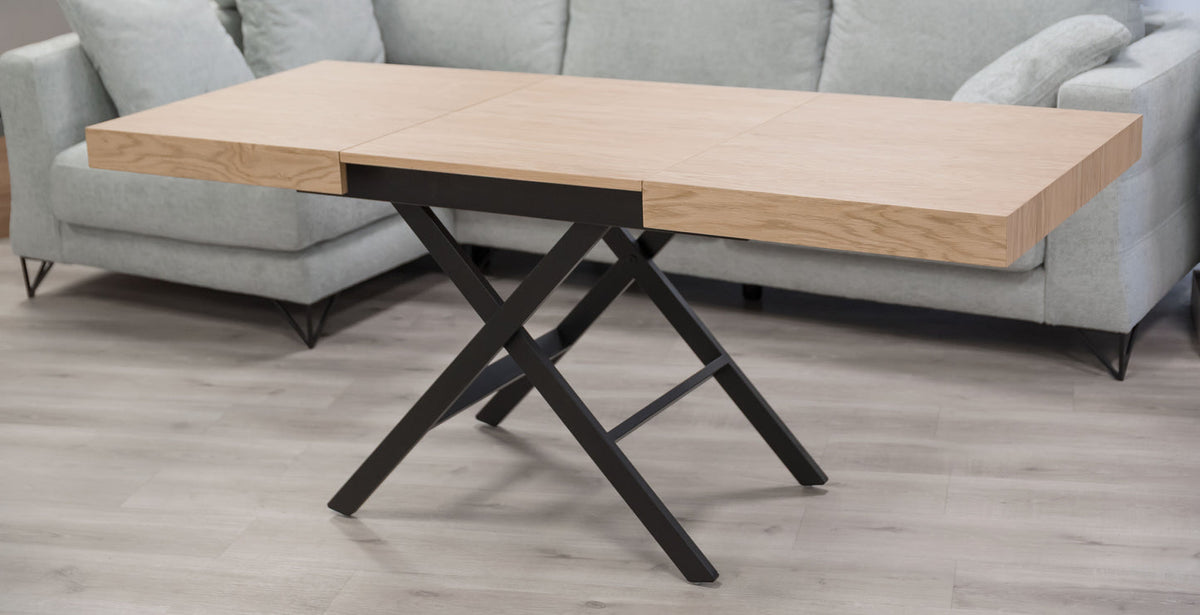 Table basse relevable électrique CHIARA - Chêne
