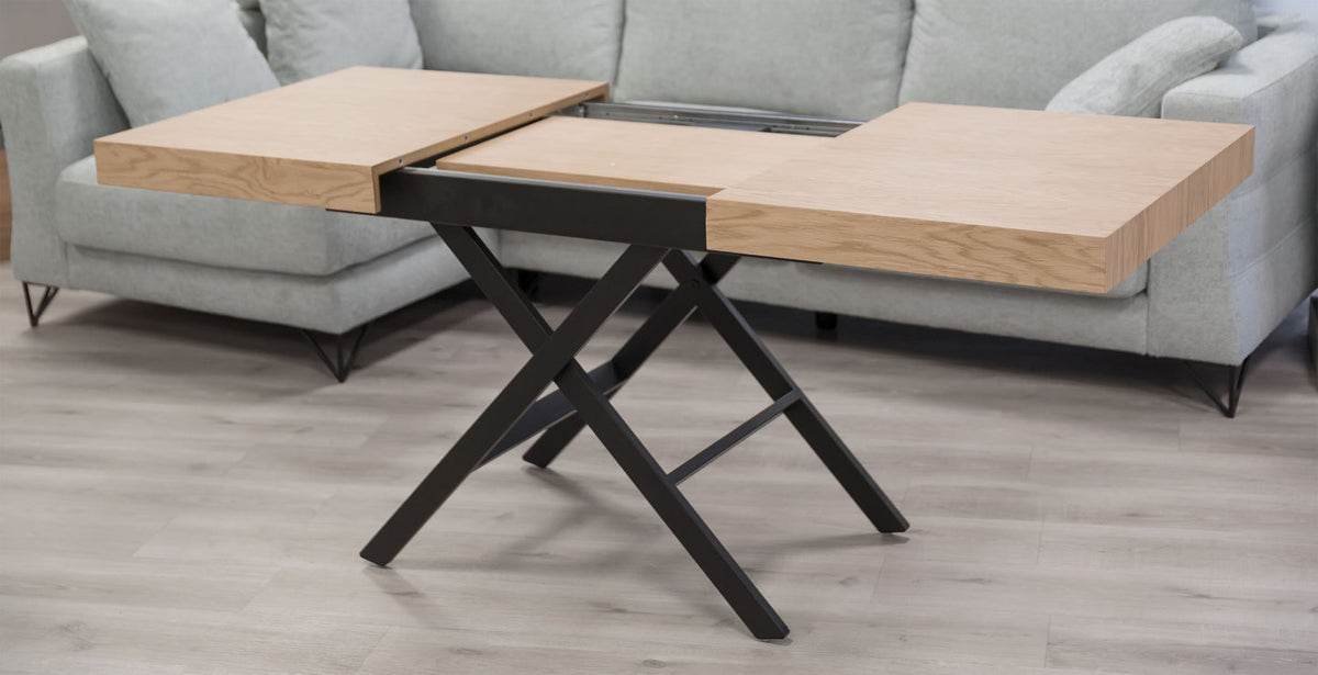 Table basse relevable électrique CHIARA - Chêne