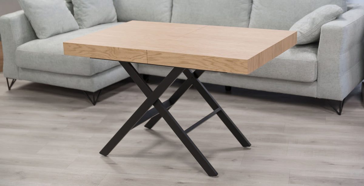 Table basse relevable électrique CHIARA - Chêne - Chêne